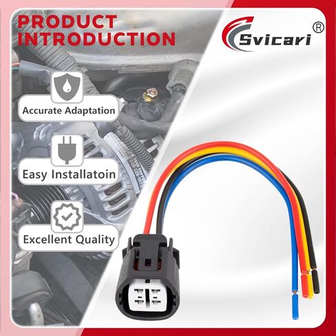 Alternator Regulator Wire Harness Plug/Pigtail Compatible with Toyota or Lexus, 4Runner Camry Tundra Highlander Sequoia Sienna Tacoma Corolla Yaris; Lexus ES GS is RX GX LX RC in Kuwait