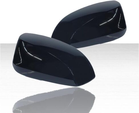 Upgrade Your Auto Set of 4 Clip-On Mirror Covers w/o Turn Signal for Toyota Sienna 2022-2025 - Gloss Black in Kuwait