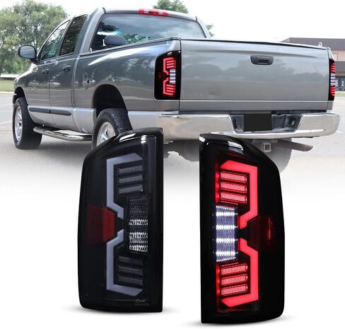 Nixon Offroad LED Tail Lights for 2007-2008 Dodge Ram 1500 & 2007-2009 Ram 2500/3500, Sequential Turn Signal Taillight Assembly Driver and Passenger Side (Smoke Lens) in Kuwait