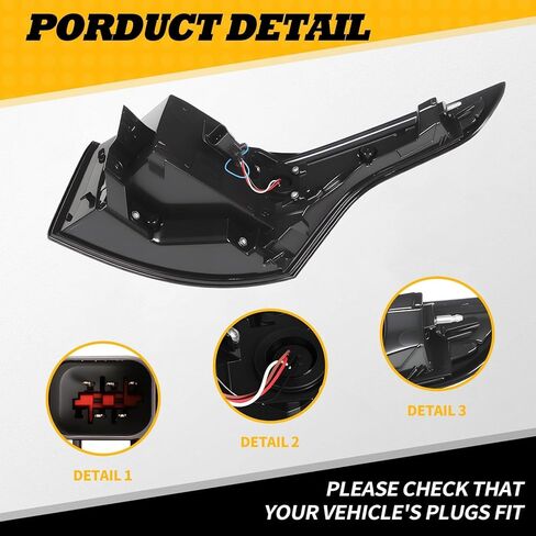 Driver Side Tail Light Assembly Compatible with 2014-2017 Range Rover Sport Left Rear Taillight Tail Lamp LR061589 LR043978 in Saudi Arabia
