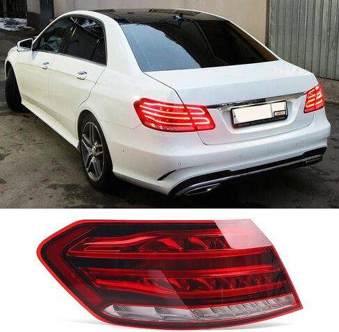 ZXMT Outer Tail Light Lamp Assembly Compatible with 2014 2015 2016 Mercedes Benz E-Class W212 E350 E400 E550 E63 AMG Rear Tail lamp Bake Lamp 2129061303(Left Driver side) in Kuwait