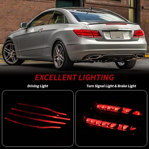 ZXMT Outer Tail Light Lamp Assembly Compatible with 2014 2015 2016 Mercedes Benz E-Class W212 E350 E400 E550 E63 AMG Rear Tail lamp Bake Lamp 2129061303(Left Driver side) in Kuwait