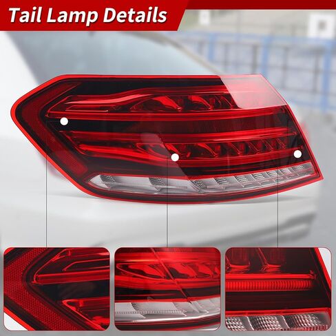 ZXMT Outer Tail Light Lamp Assembly Compatible with 2014 2015 2016 Mercedes Benz E-Class W212 E350 E400 E550 E63 AMG Rear Tail lamp Bake Lamp 2129061303(Left Driver side) in Kuwait