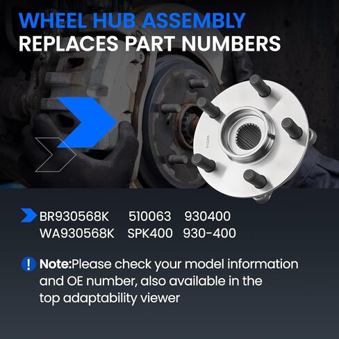 930-400 Front Wheel Bearing and Hub Assembly Compatible with Lexus ES300h ES330 ES350 RX330 RX350 RX400h, Compatible with Toyota Avalon Camry Highlander Sienna Solara Venza, 5-Lug 2PCS in Saudi Arabia