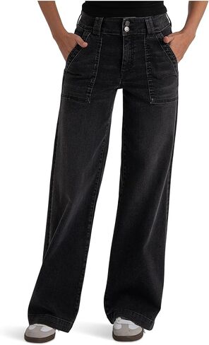 KUT from the Kloth Petite Jodi High-Rise Straight Leg -Porkchop Front Pockets in Saudi Arabia
