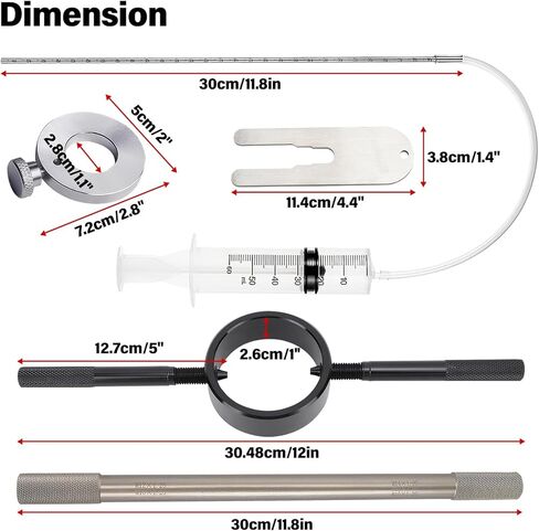 Motorcycle Fork Service Tool Kit Endxedo Fork Oil Level Tool Fork Spring Compressor and Damper Rod Bleed Tool 3PCS Motorcycle Fork Tool Set in Saudi Arabia
