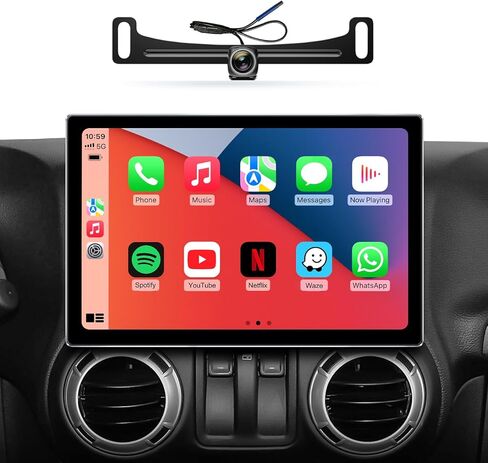 11.5 بوصة 8Core Car Radio Radio Presconse لجيب Wrangler JK Compass Grand Cherokee Dodge Ram مع Android12/Carplay/Android Auto/5G WiFi/HD Touchscreen/GPS Cameraging/HD Camera in Kuwait