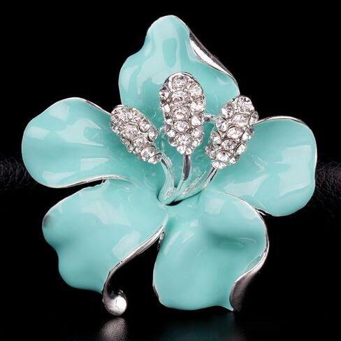 Flower Brooch Alloy Enamel Brooch Fancy Vintage Style Flower Brooch Pin for Women Wedding Bouquet in Saudi Arabia