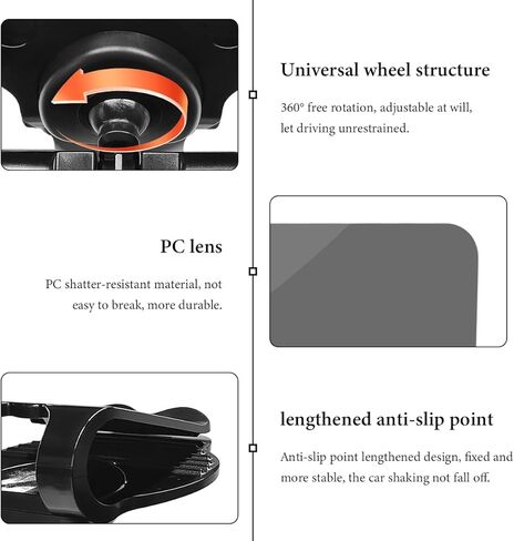 Sun Visor Extender for Car, Polarized Car Visor Sun Blocker with UV-Protection PC Sunshade Len, Universal Adjustable Anti-Glare Vehicle Sun Visor Extension Sunshade for Safe Driving in Kuwait
