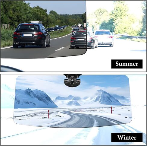 Sun Visor Extender for Car, Polarized Car Visor Sun Blocker with UV-Protection PC Sunshade Len, Universal Adjustable Anti-Glare Vehicle Sun Visor Extension Sunshade for Safe Driving in Kuwait