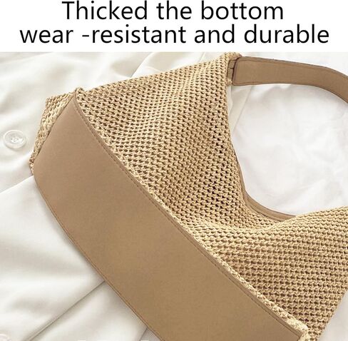 حقائب الشاطئ للنساء حقيبة القش عطلة الصيف كبيرة قابلة للطي حقيبة شاطئية من القش حمل المنسوجة الكتف هدايا الشاطئ شبكة حقيبة الشاطئ in Kuwait