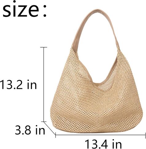 حقائب الشاطئ للنساء حقيبة القش عطلة الصيف كبيرة قابلة للطي حقيبة شاطئية من القش حمل المنسوجة الكتف هدايا الشاطئ شبكة حقيبة الشاطئ in Kuwait