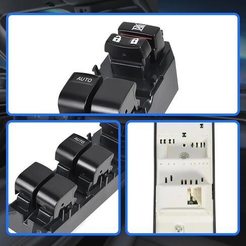 84820-06070 Master Power Window Switch, Driver Side Window Switch Compatible with Tundra/Toyota RAV4/Tacoma Pickup Truck/Yaris/Toyota Corolla/Pontiac Vibe/Scion xB xD, Replaces# 84820-02190 in Kuwait