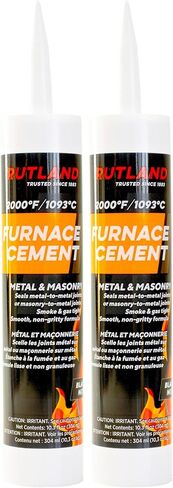 Rutland Products Black, 10.3 fl oz Cartridge Furnace Cement, 10 in Kuwait