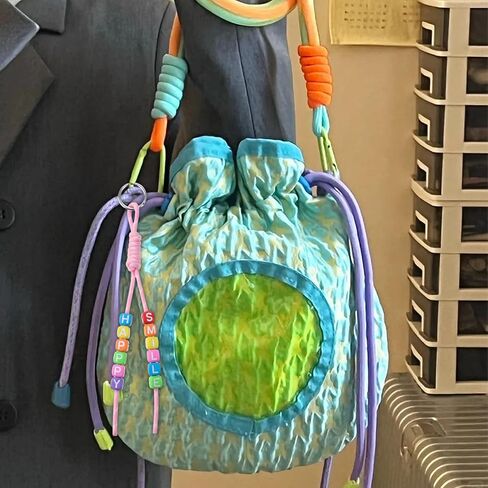 6 قطع سلسلة مفاتيح باراكورد، حبل باراكورد ملون، حقيبة سلسلة مفاتيح ساحرة، حقيبة حبل مضفرة ساحرة، حلقة مفاتيح بعقدة حبل لحقيبة اليد، حقيبة الظهر، محفظة الصداقة، هدايا عيد الميلاد in Kuwait