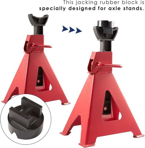 DEDC Floor Jack Pads, Car Lift Jacks Adapter Rubber Pucks, Pinch Weld Protector, Frame Rail Protector Accessories - 4Pcs in Kuwait