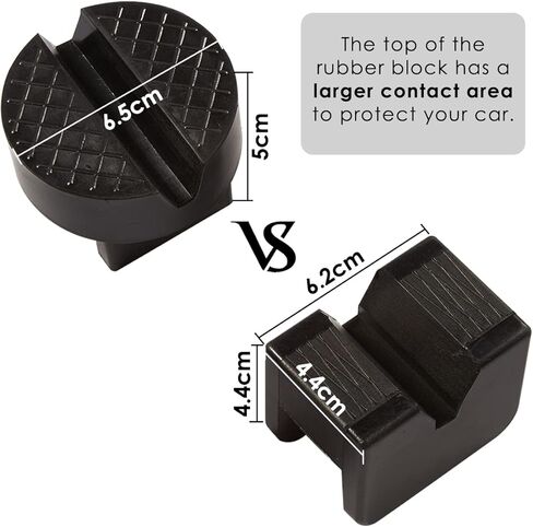 DEDC Floor Jack Pads, Car Lift Jacks Adapter Rubber Pucks, Pinch Weld Protector, Frame Rail Protector Accessories - 4Pcs in Kuwait