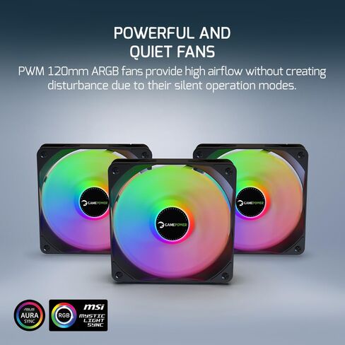 GamePower SKADI LCD 360 AIO CPU CAPU COWNER ، 2.1 "عرض لـ GIFs والمقاييس ، برعيد 360 مم مع عشاق 3x PWM HDB ، 14.5 واط/MK معجون حراري ، متوافق مع Intel LGA 1700 ، 1851 ، 115X ، AMD AM4/AM5/AM5 in Kuwait