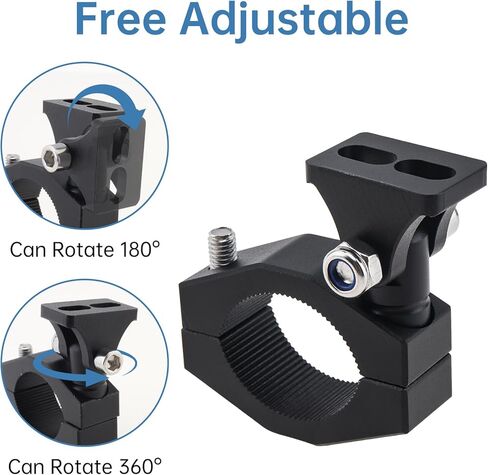 Windance 2pcs 23-33mm Spotlight Mounting Bracket Aluminum Alloy Auxiliary Light Bar Mount Tube Clamp 360 Degree Adjustment for Motorcycle Dirt Pit Bike ATV UTV Tricycle Handlebar Bumper Roll Bar Rack in Saudi Arabia