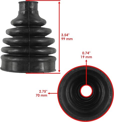 Caltric Front Axle Outer Cv Boot Kit Compatible with Yamaha Rhino 700 Yxr700F 4Wd Fi 2008-2013 in Saudi Arabia