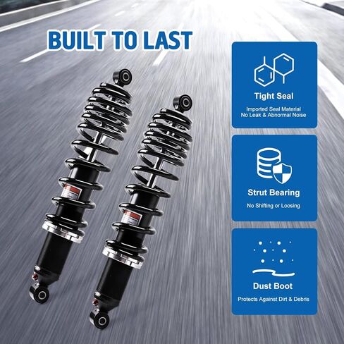 مجموعة كاملة من 4 ممتصات للصدمات متوافقة مع 2013-2019 Ranger XP 900 Crew 900 2015-2018 Ranger Diesel 1000 Crew 1000 Monotube المستجيبة القابلة للتعديل 7043755 7043753 in Saudi Arabia