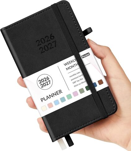 Forvencer Planner 2025-2026, Weekly and Monthly Planners with Month Tabs, July 2025 - June 2026, A5(5.8"×8.3"), Daily Academic Calendar with Elastic Band, Small Hardcover Agenda, Bookmark, for Women, Teacher, School in Saudi Arabia