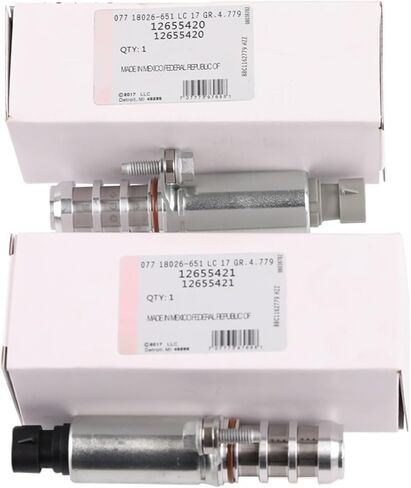 1Pair VVT Valve Variable Control Timing Solenoid Compatible For Chevrolet- Cobalt Captiva HHR Impala Malibu Pontiac- 12655420 12655421 in Kuwait