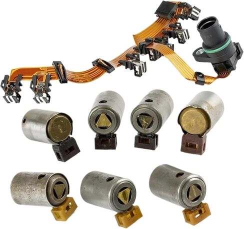 01M Transmission Solenoids Internal Harness Compatible For VW Golf Passat For Audi 80/90 A6 A4 Cabriolet 097927365D 097 927(Solenoids W Harness) in Kuwait
