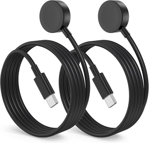 iWatch Charger Upgraded Magnetic Wireless with USB C to Apple Watch Cable 3FT Fast Charging for i-Watch Series Ultra SE/8/7/6/5/4/3/2/1 Includes 38mm 40mm 42mm 44mm 45mm Size - White in Saudi Arabia
