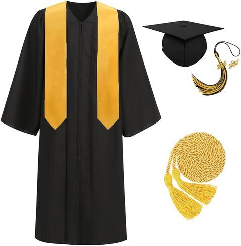GRAJTCIN Unisex Adult Graduation Cap and Gown with 2026 Tassel Honor Cord for High School College Graduation Set in Saudi Arabia