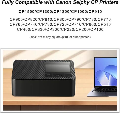علبة حبر Selphy CP1300 CP1500 متوافقة مع خراطيش الحبر الملونة Canon Selphy KP-108IN KP108 لـ CP1200 CP1000 CP910 CP900 CP760 CP740 طابعة صور مدمجة لاسلكية 4 × 6 بوصة (3 عبوات، بدون ورق) in Kuwait