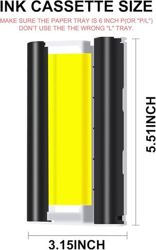 علبة حبر Selphy CP1300 CP1500 متوافقة مع خراطيش الحبر الملونة Canon Selphy KP-108IN KP108 لـ CP1200 CP1000 CP910 CP900 CP760 CP740 طابعة صور مدمجة لاسلكية 4 × 6 بوصة (3 عبوات، بدون ورق) in Kuwait