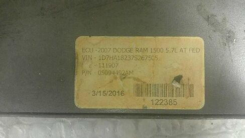 Engine ECM Control Module 5.7L 07 Compatible with Dodge RAM 2500 Pickup P05094492AM 05094492AM in Saudi Arabia