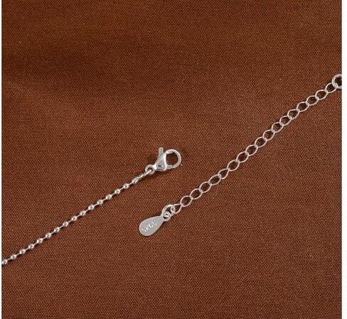 Ursumy 925 Sterling Long Silver Necklace for Women Dainty Y Shaped Layered Beaded Chain Simple Choker Necklaces butterfly Jewelry Gifts in Saudi Arabia