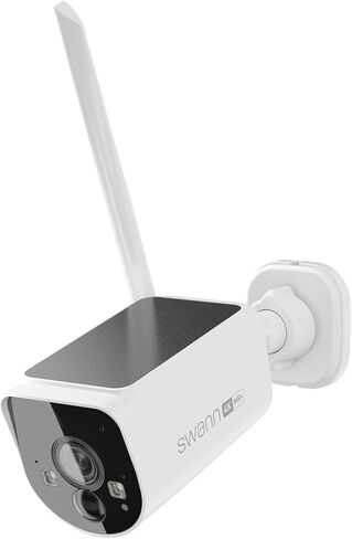 Swann Max Ranger 4K Wi-Fi NVR Security Add-On ، مع ألواح شمسية مشحونة إلى الأبد ، وأطول كاميرات في الهواء الطلق اللاسلكية ، والكشف عن مركبات الشخص ، والرؤية الليلية الملونة ، وأسلاك خالية من الأسلاك ، لا توجد رسوم شهرية in Kuwait