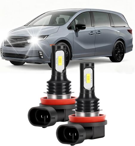 مصابيح كهربائية متوافقة مع مجموعة مصابيح الضباب Honda Odyssey H11 2011-2020، سطوع 800% مع قابس مروحة التبريد N Play Pack of 2 in Kuwait