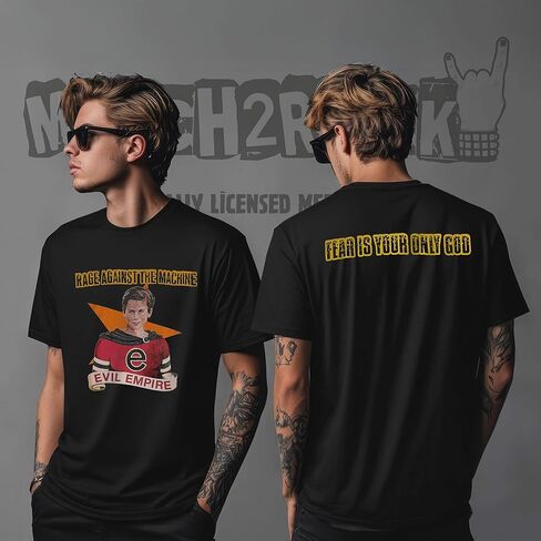 Rage Against The Machine Men's Fear is Our Only God T-Shirt Black | Officially Licensed Merchandise in Kuwait