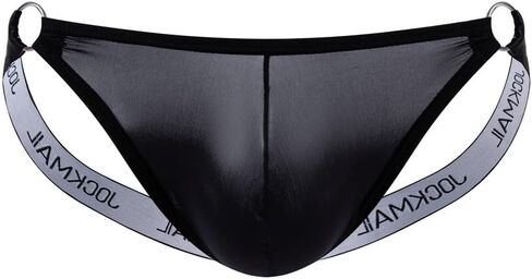 Men's Ice Silk Jockstrap Low Waist Breathable Thong Underwear Workout Jock Strap Comfortable Briefs for Men in Saudi Arabia