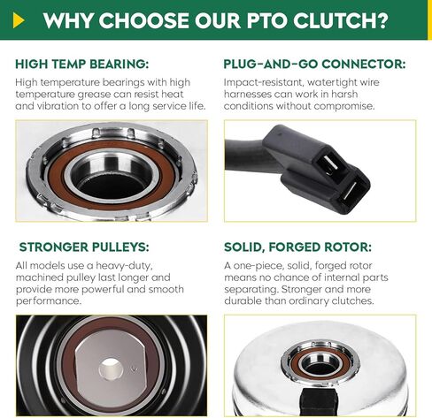 Aeagle 717-04174 917-04174 PTO Clutch for Cub Cadet SLT1554 LT1042 LT1050 LTX1045 LTX1046 LT1046 Replace 917-05209 917-05001 917-04552 Warner 5219-51 5219-64 in Kuwait