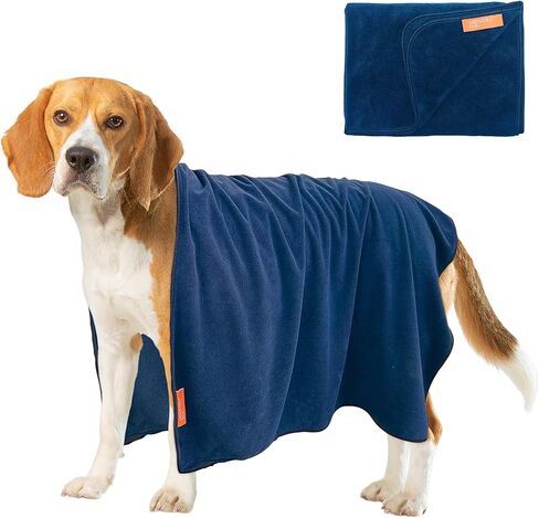 Paw Towel for Drying Small Dogs Paws and Legs - Ultra-Soft Microfiber, Super Absorbent, Quick Dry and Machine Washable – Must Have for Pets After Walk – Hand Size – Black – 9.5x15 in in Saudi Arabia