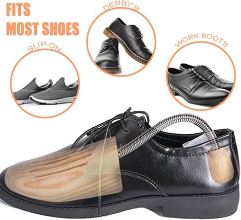 Shoe Trees for Men - Adjustable Wood Shoe Trees With Spring,Wooden Shoes Tree For Men &Women in Kuwait