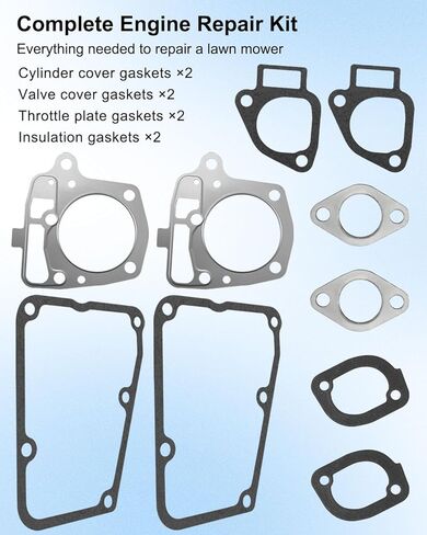 Gaskets Fit for Kawasaki 11004-7026 11004-0762 FR651V FR691V FR730V FS691V FX691V, Lawn Mower Engine Cover Gasket Kit in Saudi Arabia