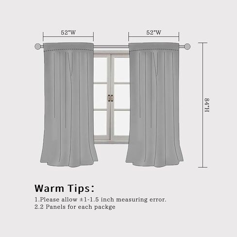 Vintage Floral Blackout Curtains 84 Inches Long 2 Panels, Elegant Black & White Flower Pattern Window Drapes, Light Blocking Thermal Insulated Curtains for Bedroom & Living Room in Saudi Arabia