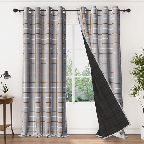 Vintage Floral Blackout Curtains 84 Inches Long 2 Panels, Elegant Black & White Flower Pattern Window Drapes, Light Blocking Thermal Insulated Curtains for Bedroom & Living Room in Saudi Arabia