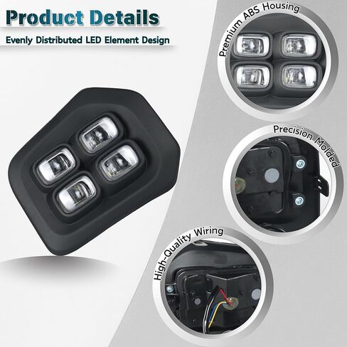 LED Front Bumper Fog Light Kit for Toyota Tacoma 2016-2023 Switchback White Daytime Running Light Amber Turn Signal Lamp in Saudi Arabia