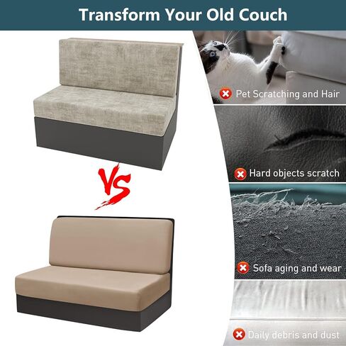 Rv Cushion Covers Dinette Booth Seats, Velvet Couch Covers Rv Stretch Sofa Seat Slipcover Rv Bench Seat Covers for Dinette (Orange) in Saudi Arabia