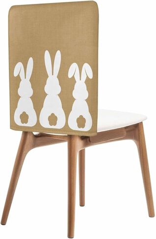Dining Room Chair Covers Back Slipcover Set of 4, Easter Bunny Rabbit Animal Stretch Chair Protector for Kitchen Hotel Restaurant Home Decor Removable Washable Chair Slipcover in Kuwait
