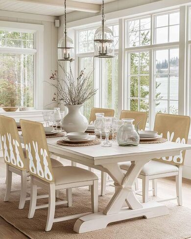 Dining Room Chair Covers Back Slipcover Set of 4, Easter Bunny Rabbit Animal Stretch Chair Protector for Kitchen Hotel Restaurant Home Decor Removable Washable Chair Slipcover in Kuwait