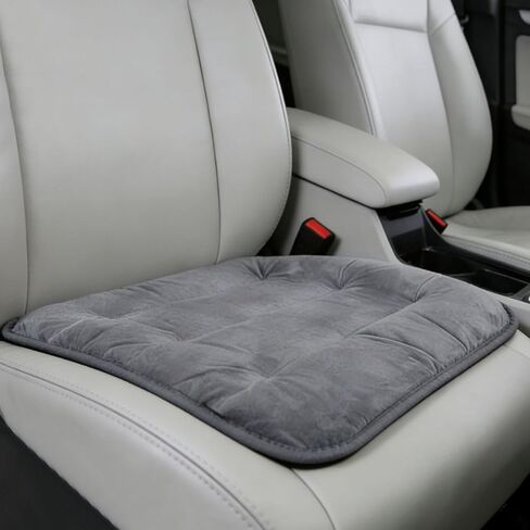 Car Seat Cushion, Breathable Soft Auto Front Seats Protector Pad for Comfortable Driving, Warm Vehicle Interior Driver Seat Non-Slip Decorative Accessory for Most Cars (Black) in Saudi Arabia
