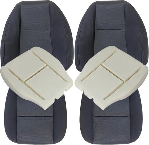 Pripirlod Black Cloth Driver & Passenger Side Bottom and Top Back and Foam Cushion Replacement Seat Cover Compatible with Chevy Silverado 1500 2500HD 3500HD 2007 2008 2009 2010 2011 2012 2013 2014 in Saudi Arabia